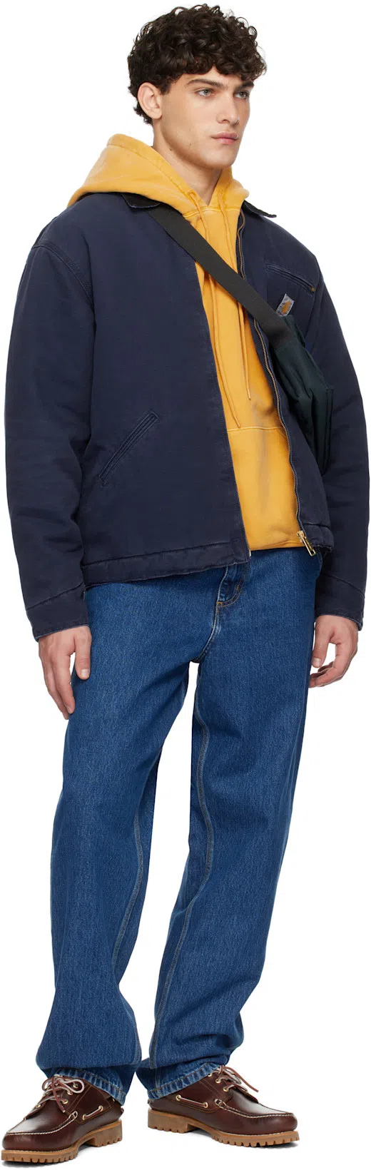 TIMBERLAND Authentic Brown Loafers With Embossed Logo On The Side In Leather Man