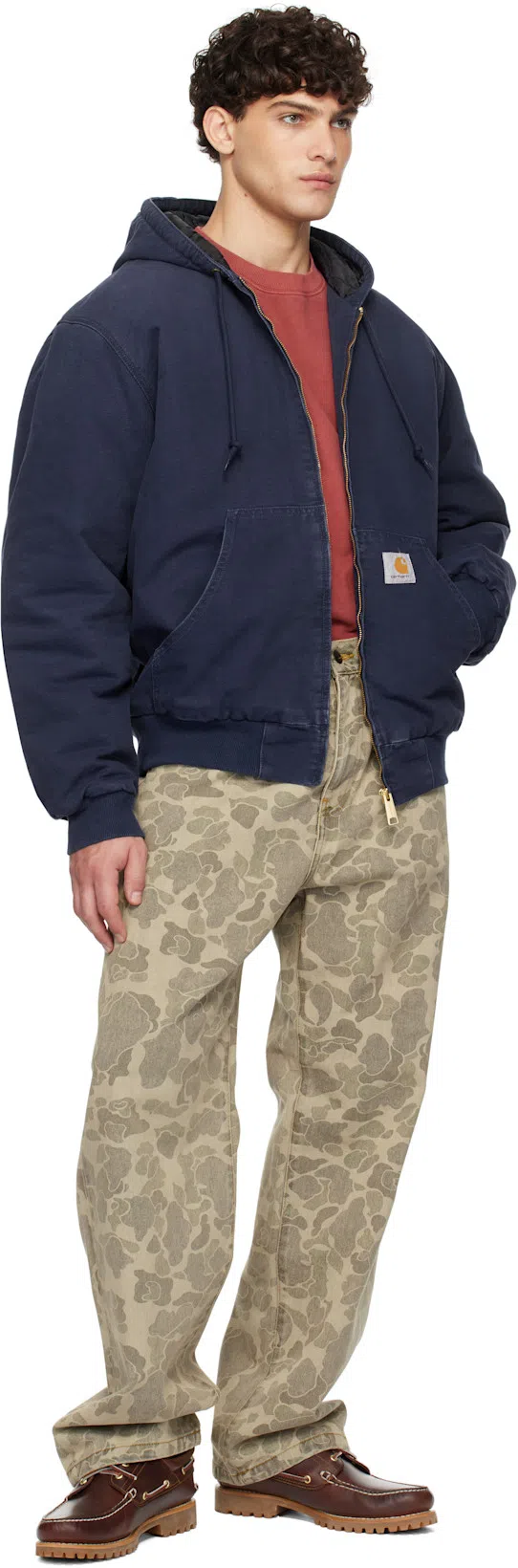 TIMBERLAND Authentic Brown Loafers With Embossed Logo On The Side In Leather Man