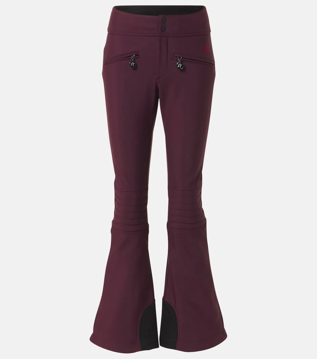 PERFECT MOMENT High-waist Aurora Flare Ski Pant Xl In Burgundy
