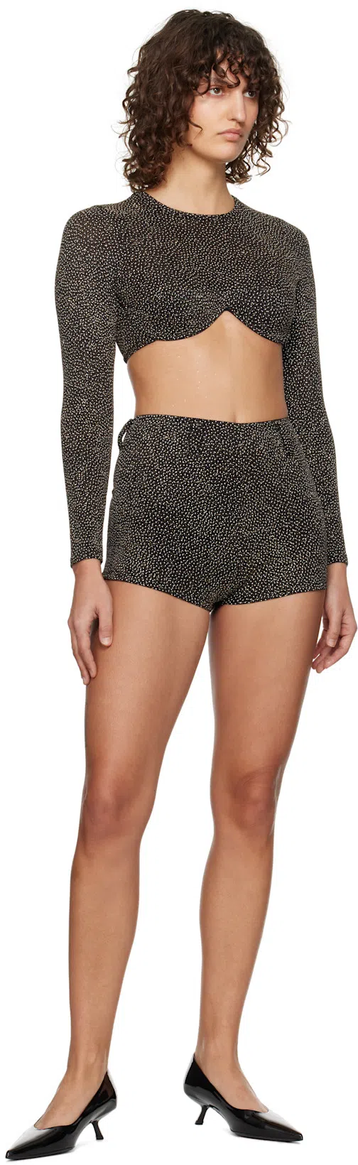 ANINE BING 50mm Hilda Pumps In Black