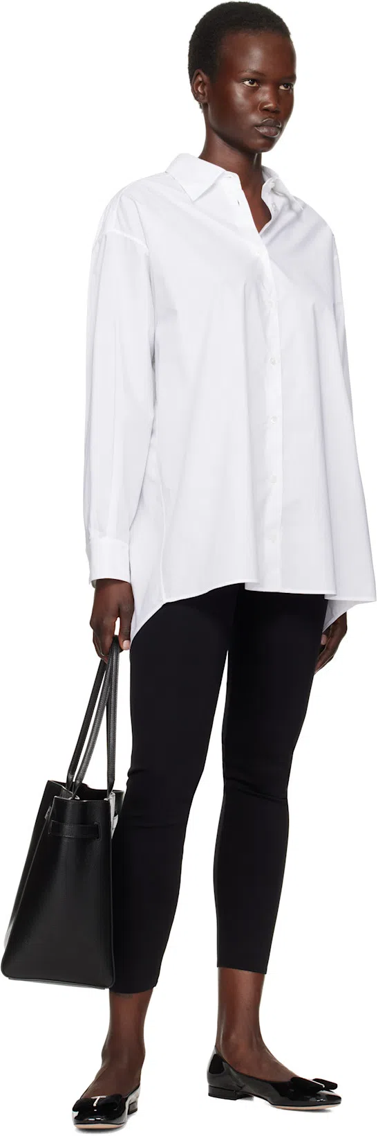 TOM FORD 10mm Patent Leather Ballerina Flats In Black