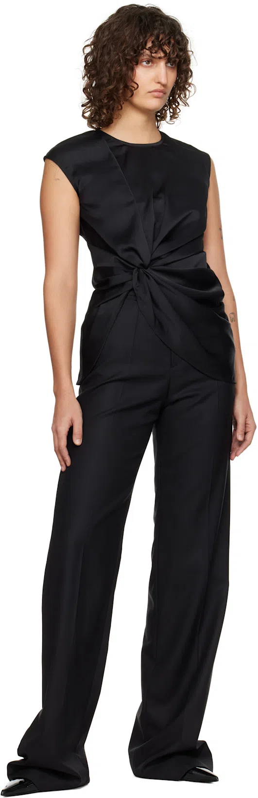 ANINE BING 50mm Hilda Pumps In Black