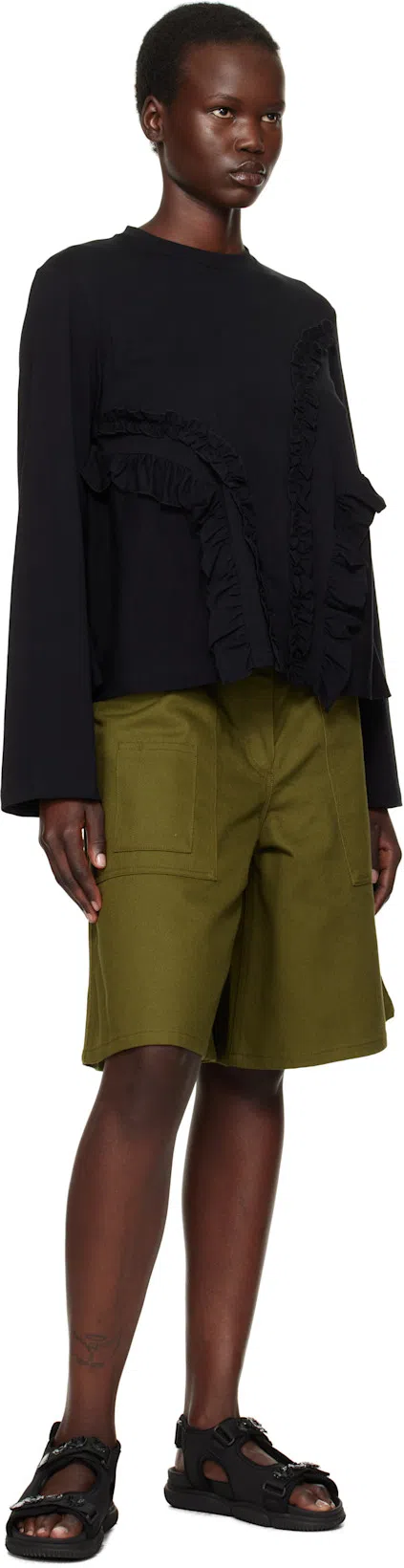 CECILIE BAHNSEN Valeria Sandals In Black