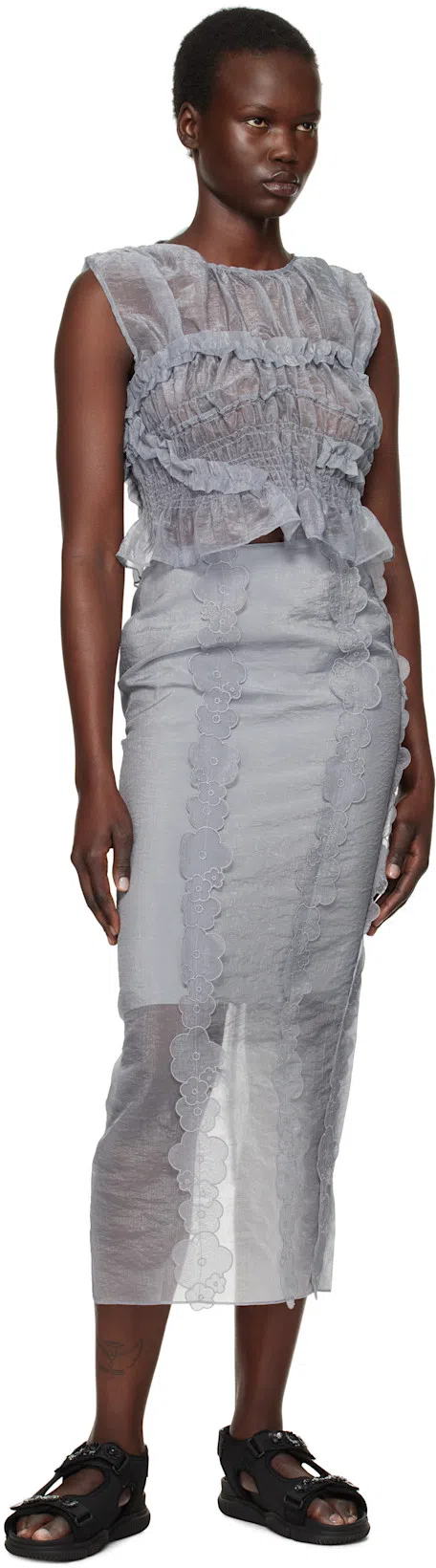 CECILIE BAHNSEN Valeria Sandals In Black