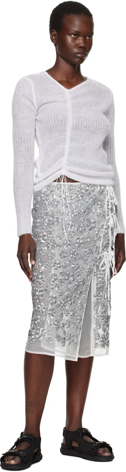 CECILIE BAHNSEN Valeria Sandals In Black