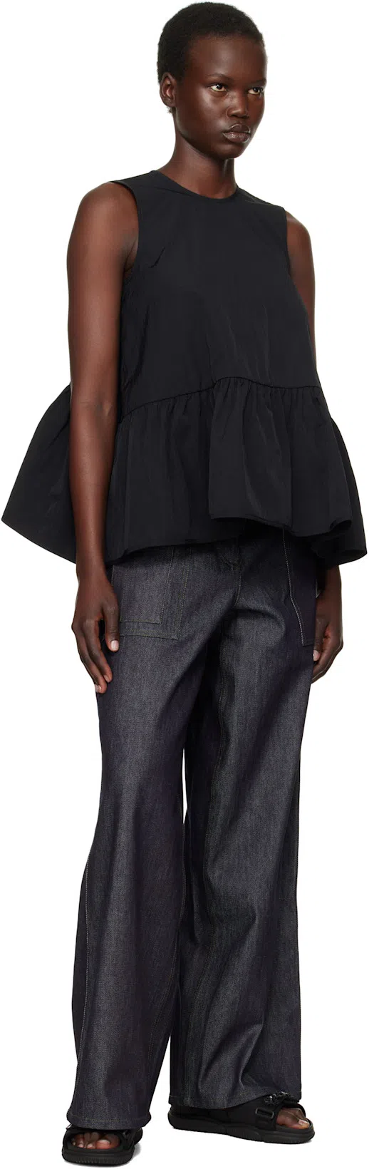 CECILIE BAHNSEN Valeria Sandals In Black