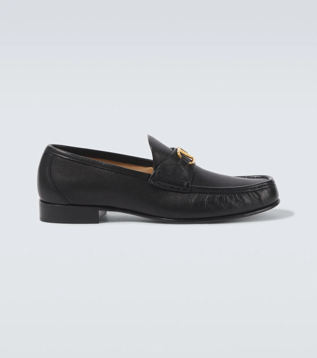 VALENTINO GARAVANI Vlogo Signature Black Loafer