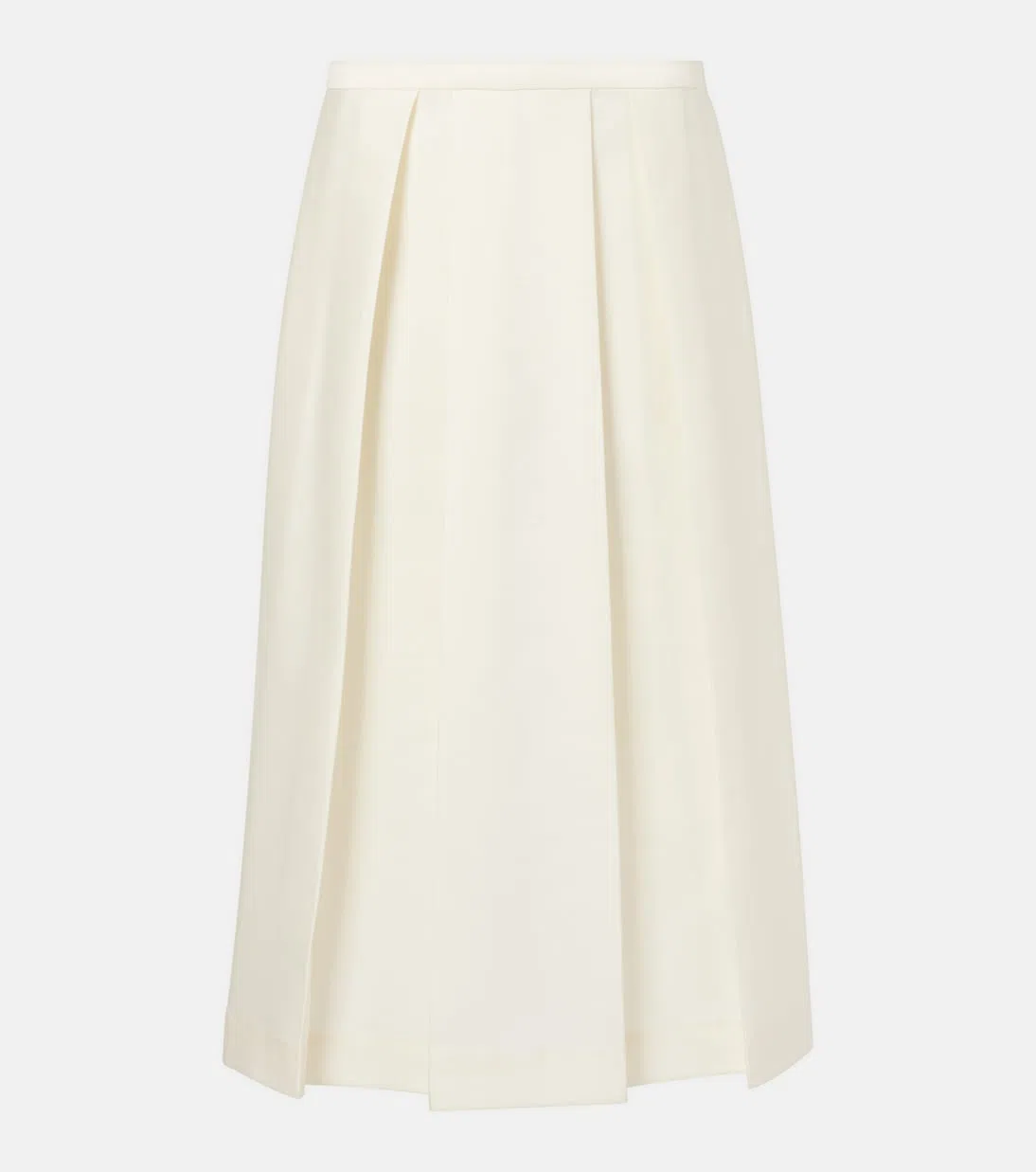 TOTÊME White Skirt With Cannon Pleats