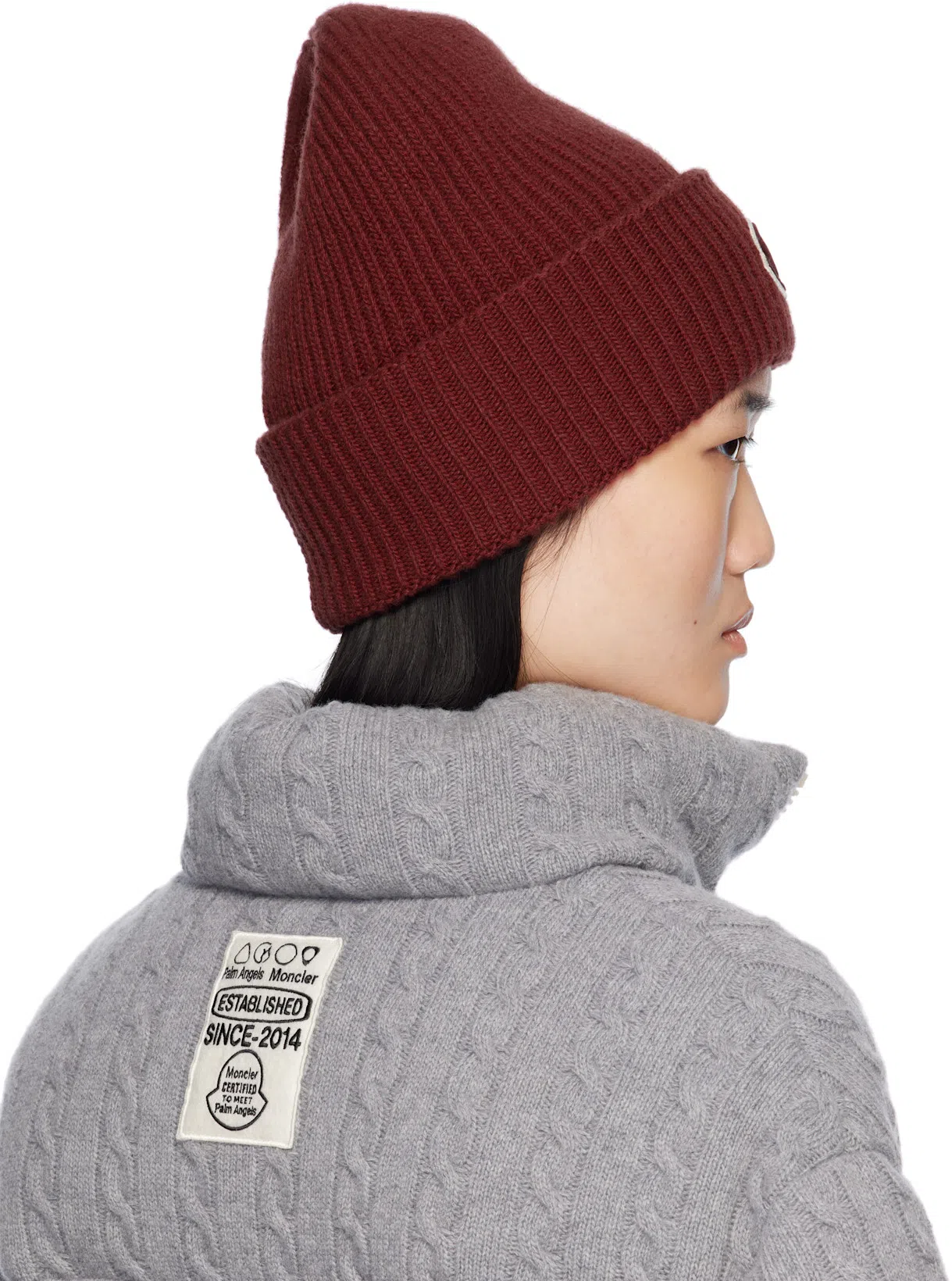 MONCLER GENIUS Moncler X Palm Angels Gray Austru Down Jacket In 907