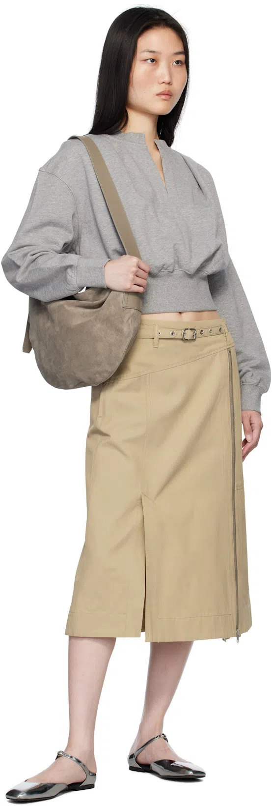 3.1 PHILLIP LIM Id Mirrored-leather Mary Jane Flats In Multi