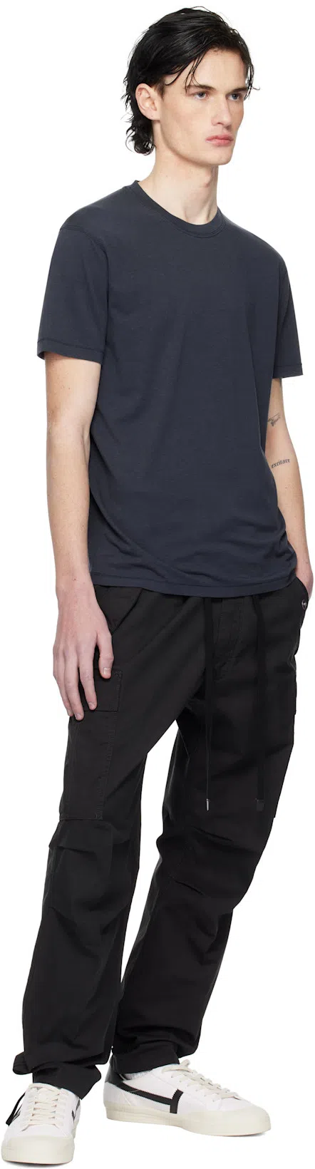 TOM FORD Cotton Modal T-shirt In Blue