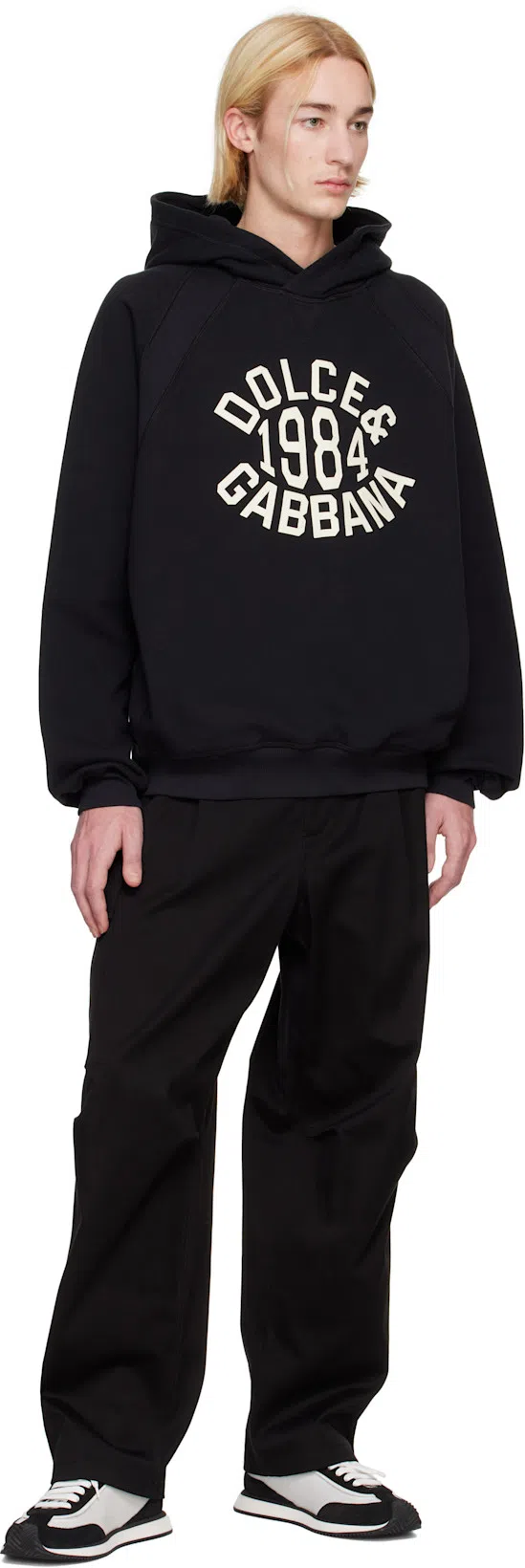 DOLCE & GABBANA Suede And Mesh Dg Cushion Sneakers In Black