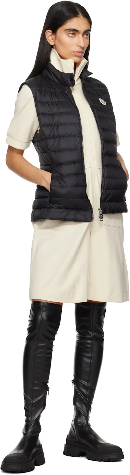 MONCLER Igens Slim Down Vest In Black