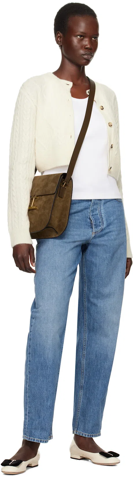 BOTTEGA VENETA Blue Vintage Medium Indigo Turned Up Denim Jeans In 4715 Mid Blue