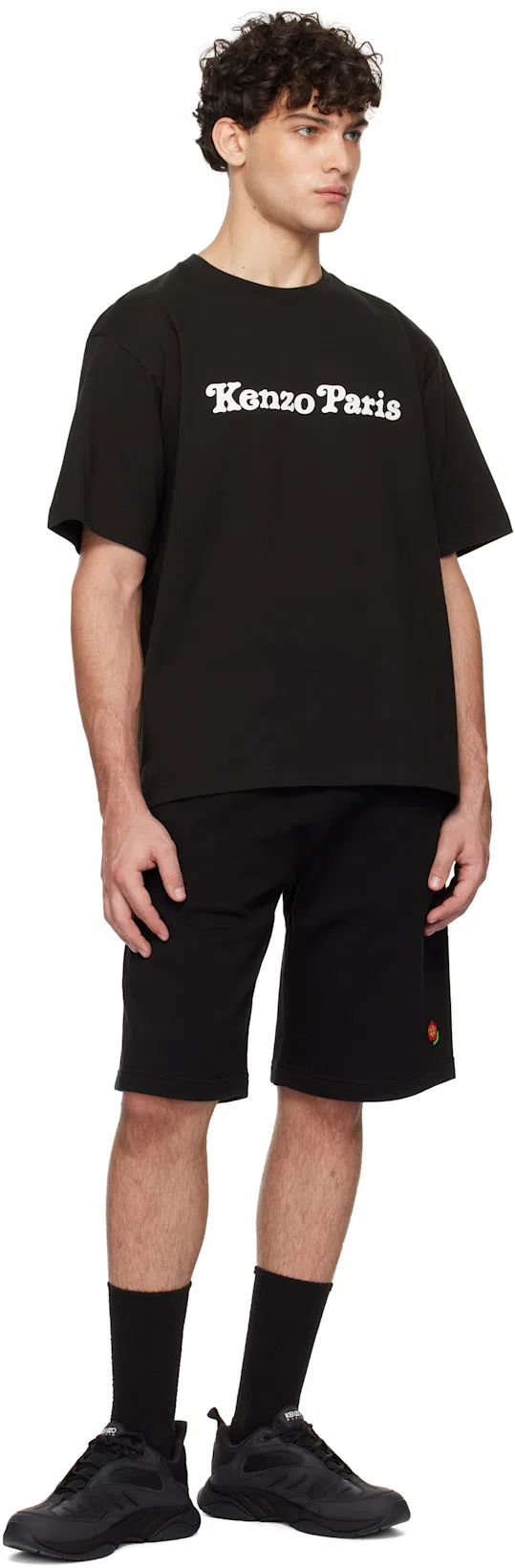 KENZO Verdy Os Printed Cotton T-shirt In Black