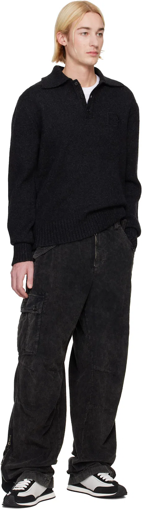 DOLCE & GABBANA Suede And Mesh Dg Cushion Sneakers In Black