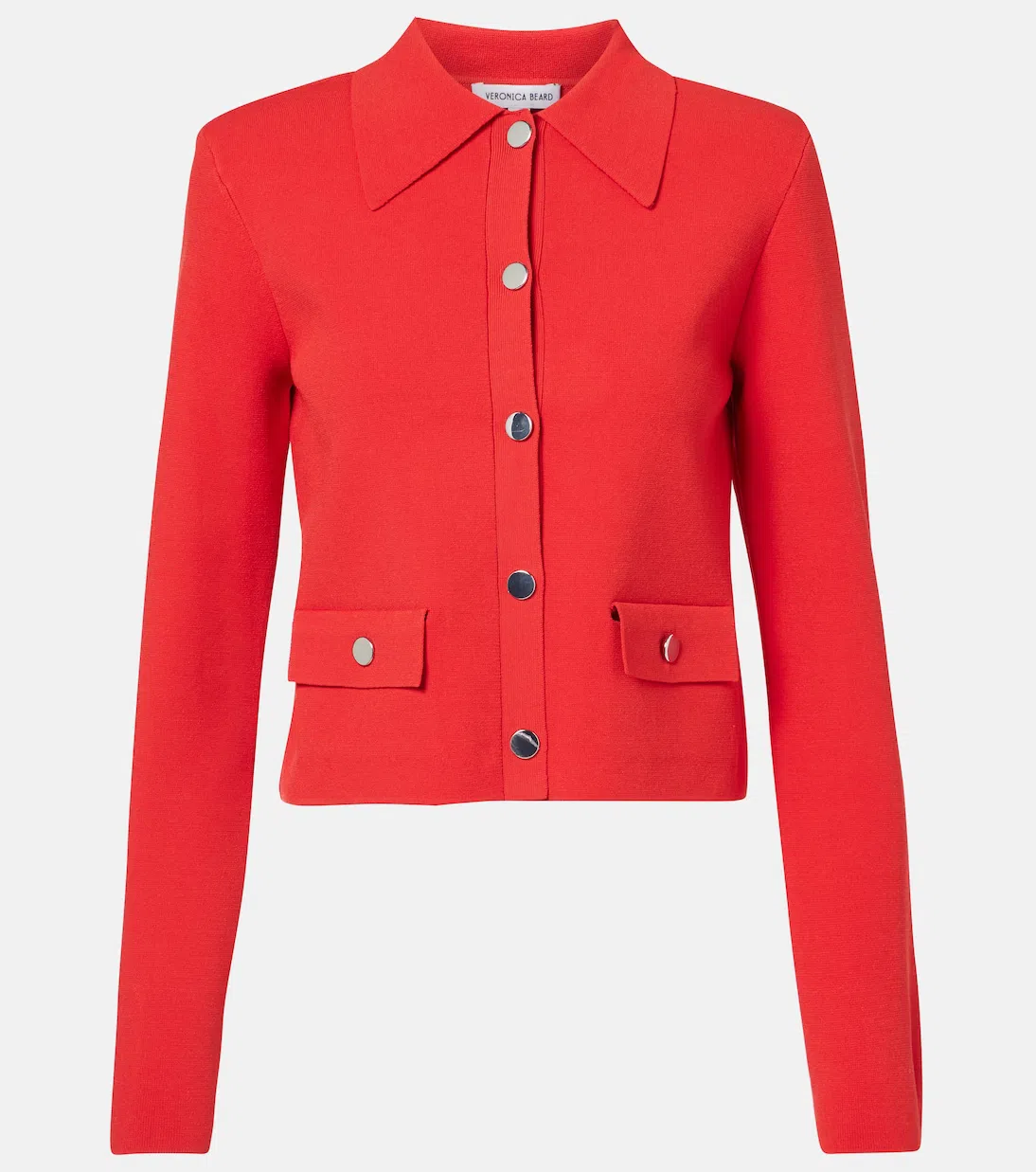 VERONICA BEARD Bray High-rise Slim Culottes In Poppy