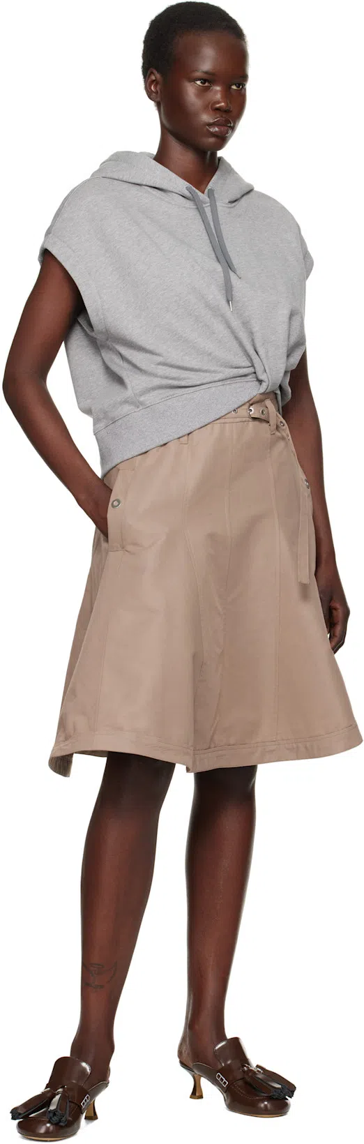 JW ANDERSON Tassel Leather Mules In Red