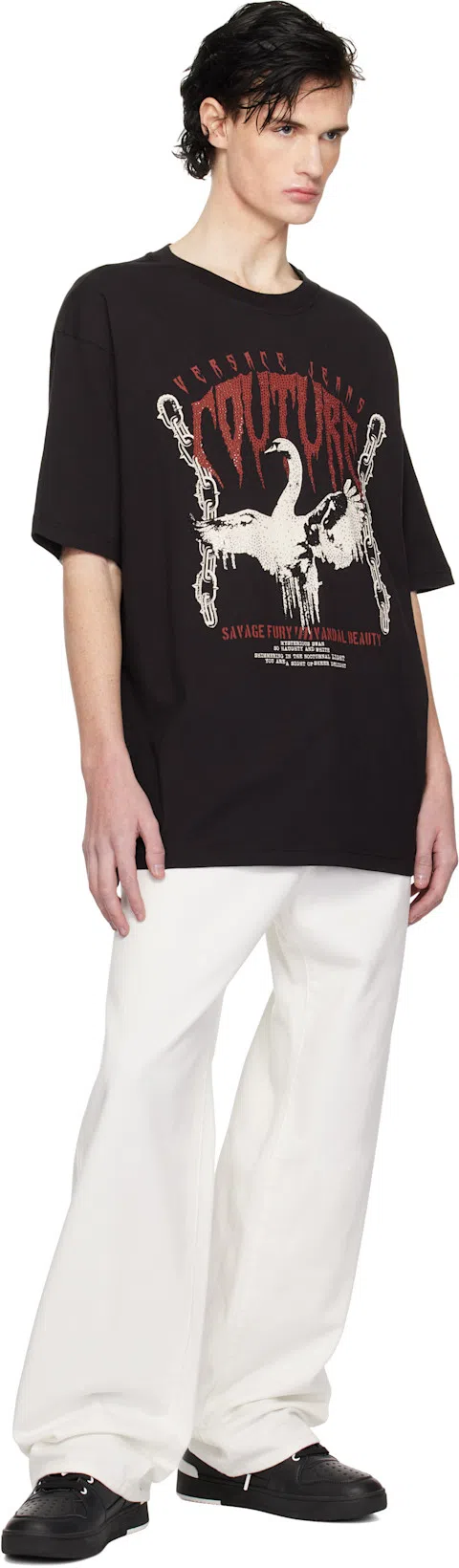 BALMAIN Embroidered-logo Straight Jeans In White