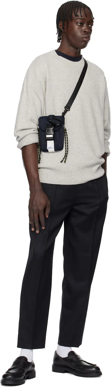 APC A.p.c. Men Trek Crossbody Bag In Blue