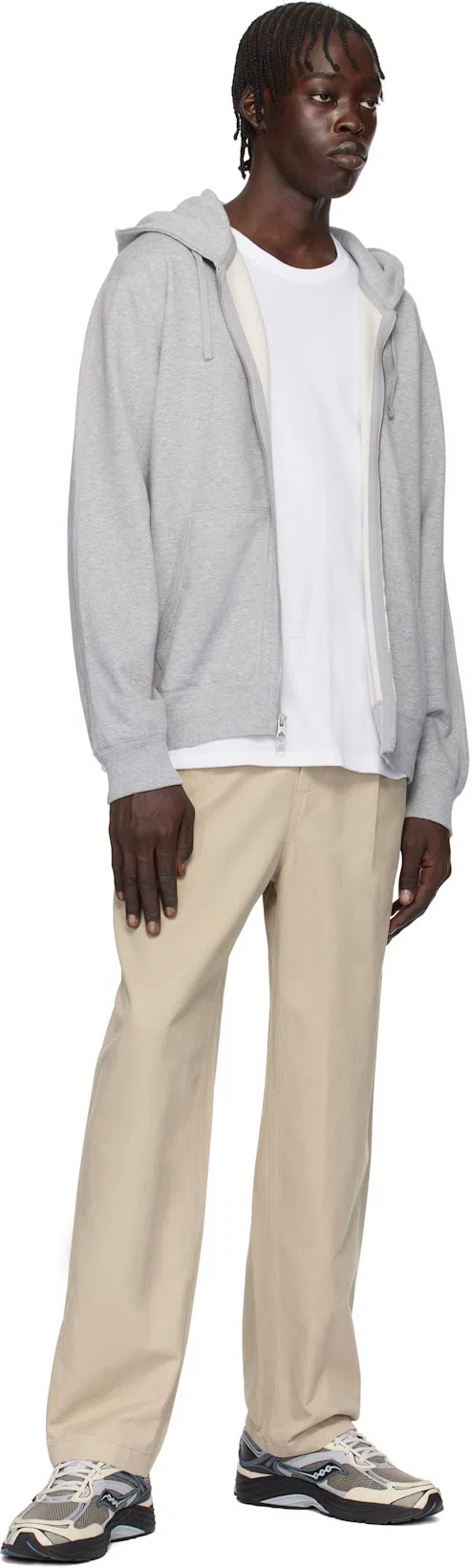 REIGNING CHAMP Beige Cotton Chino Sophomore Trousers In 270 Sand