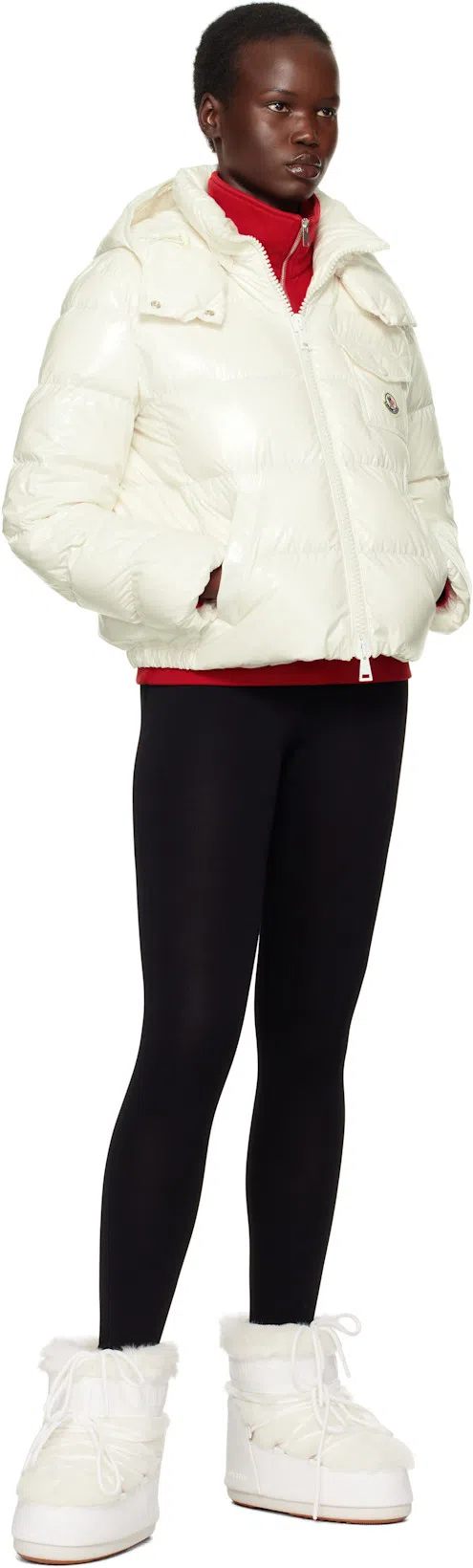 MOON BOOT Womens Polyvinyl Cold Weather Ankle Boots In White