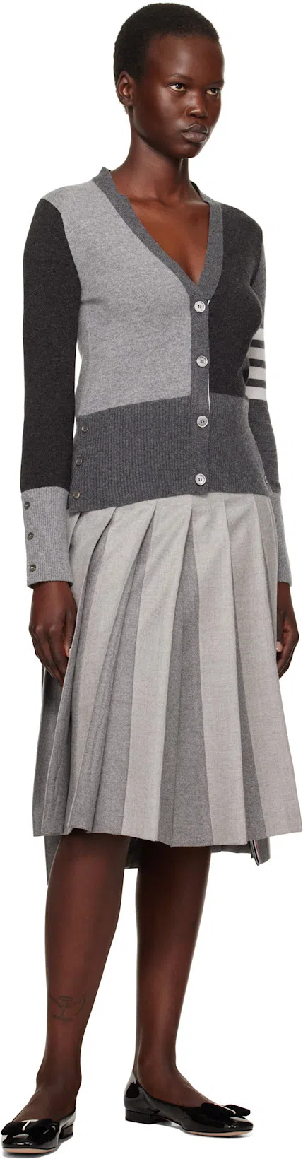 TOM FORD 10mm Patent Leather Ballerina Flats In Black