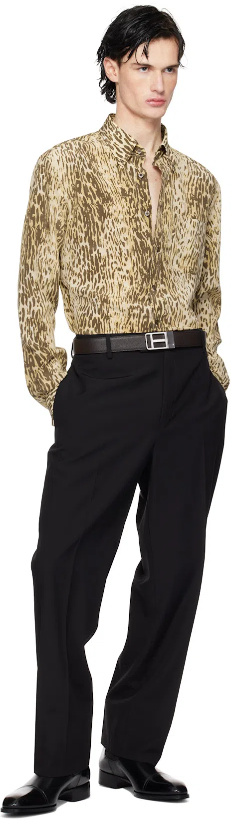 TOM FORD Animal-print Shirt In Multicolor