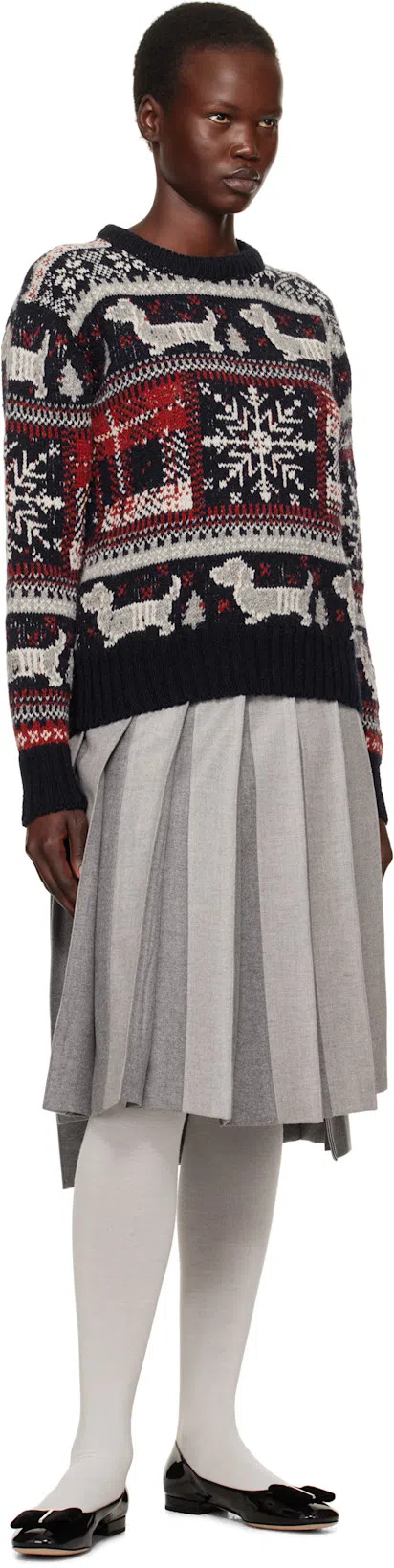 TOM FORD 10mm Patent Leather Ballerina Flats In Black