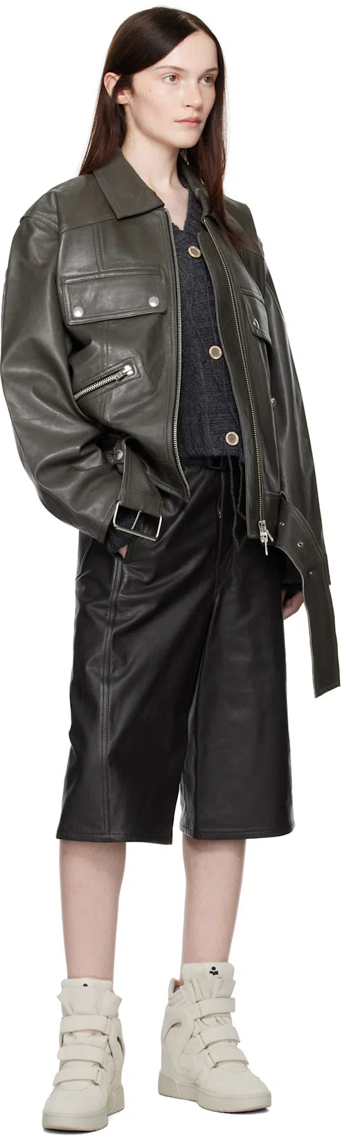 ISABEL MARANT Im3 High Top Sneakers In Neutrals