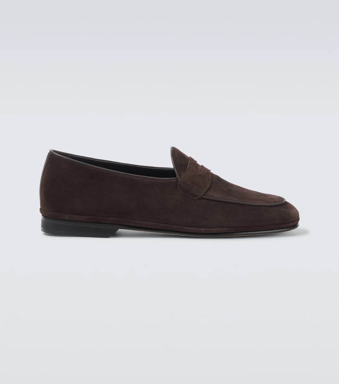 RUBINACCI Suede Loafers In Brown