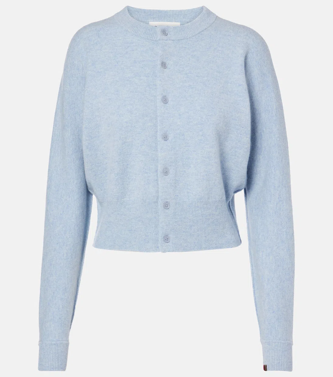 TOTÊME Light Blue Wide Jeans With Logo Patch