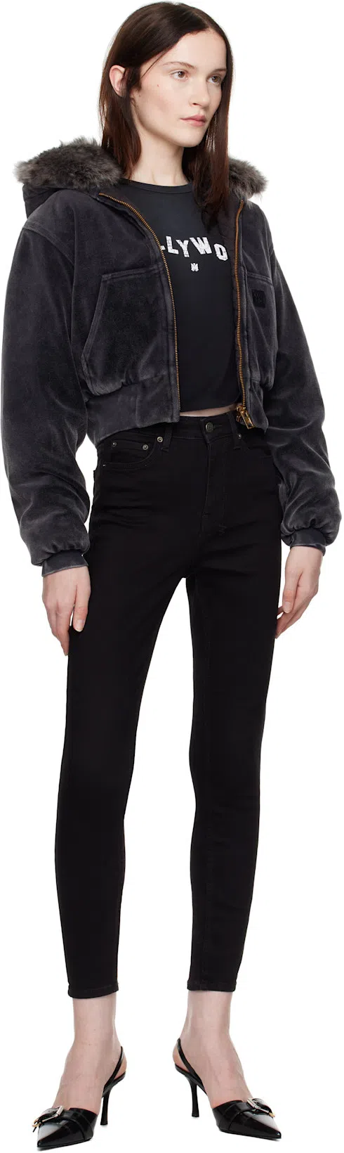 GIVENCHY Voyou 45 Leather Slingback Pumps In Black