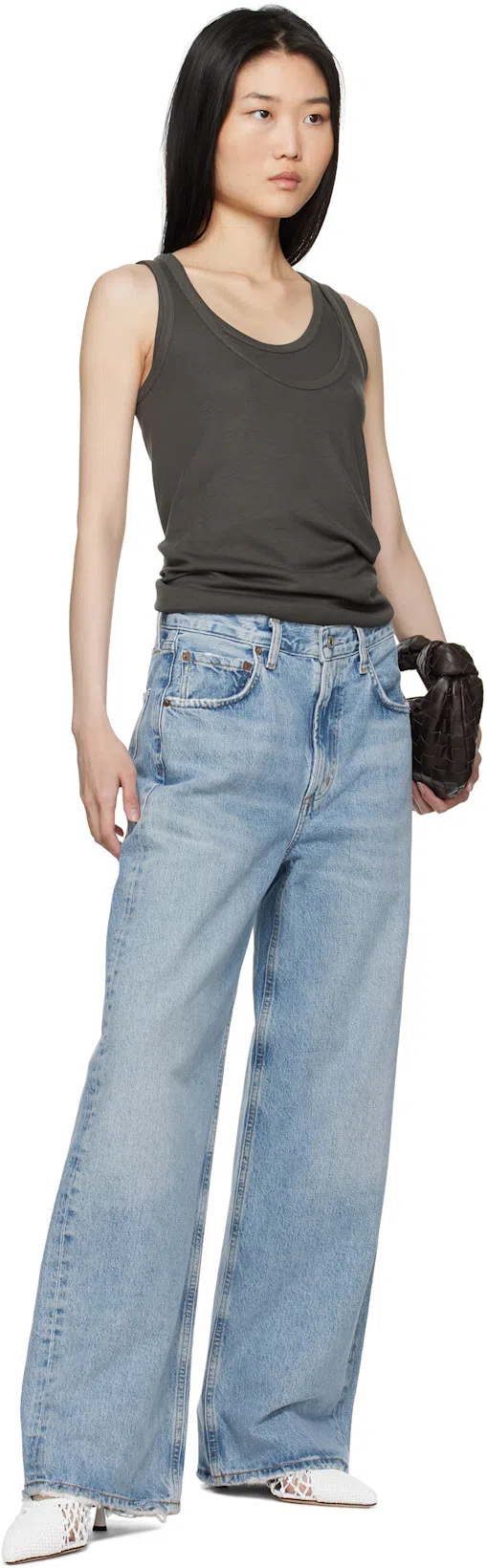 BOTTEGA VENETA Teen Jodie Intrecciato Leather Hobo In Fire Nero