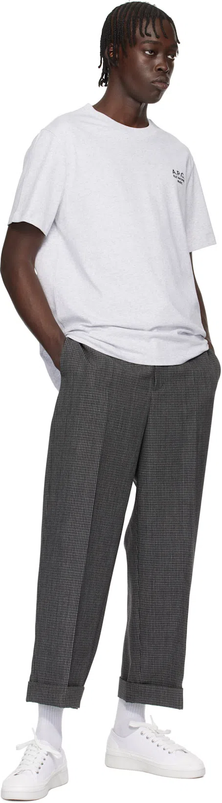 APC A.p.c. Raymond T Shirt With Embroidered Logo In White