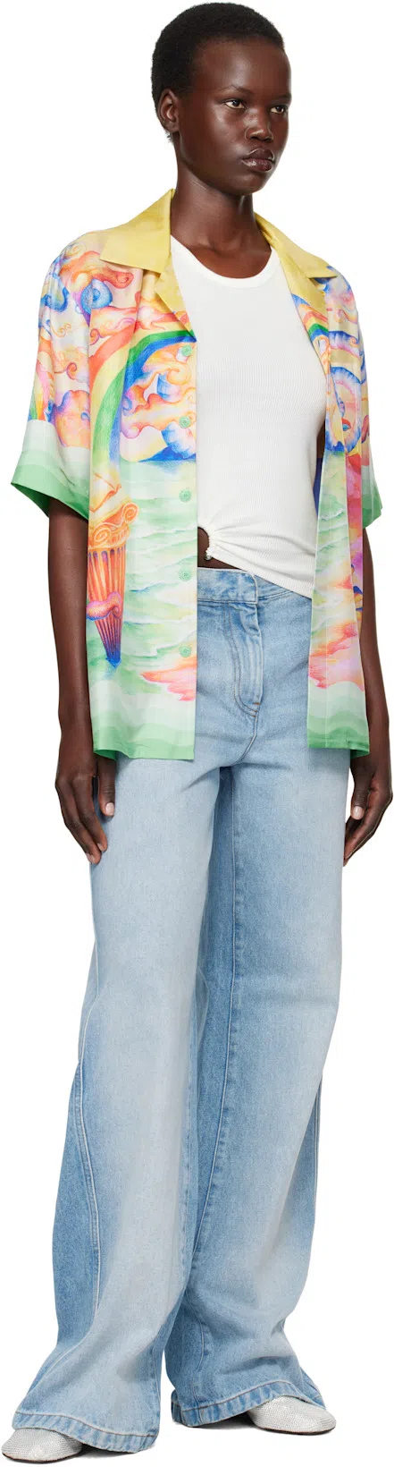 RABANNE Women's Cotton Tank Top In White