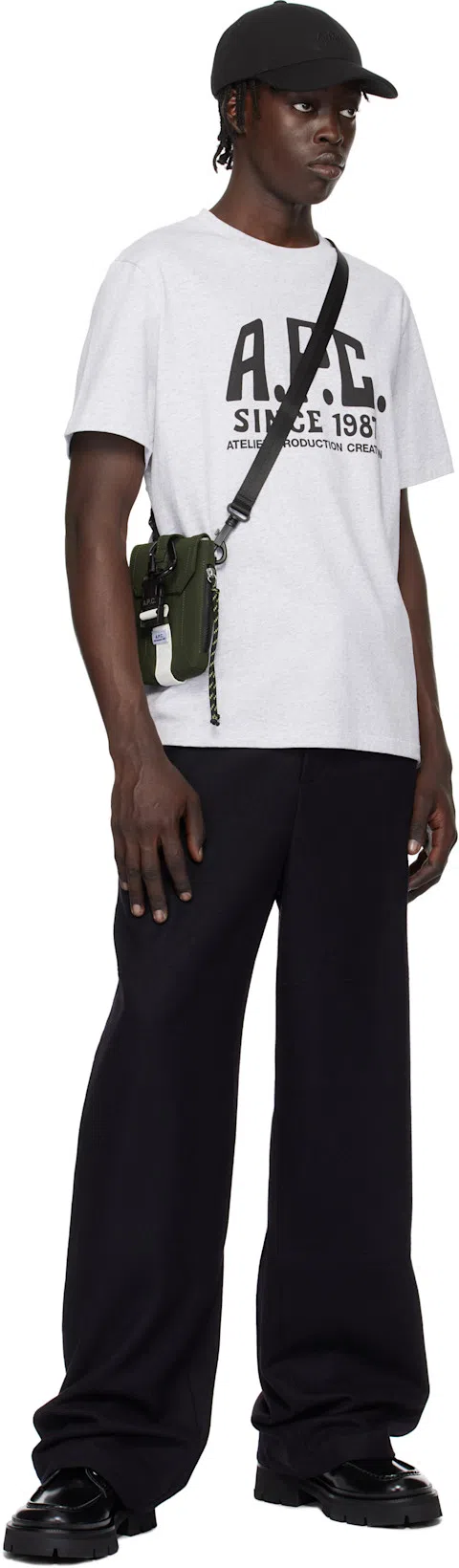 APC A.p.c. Men Trek Crossbody Bag In Blue