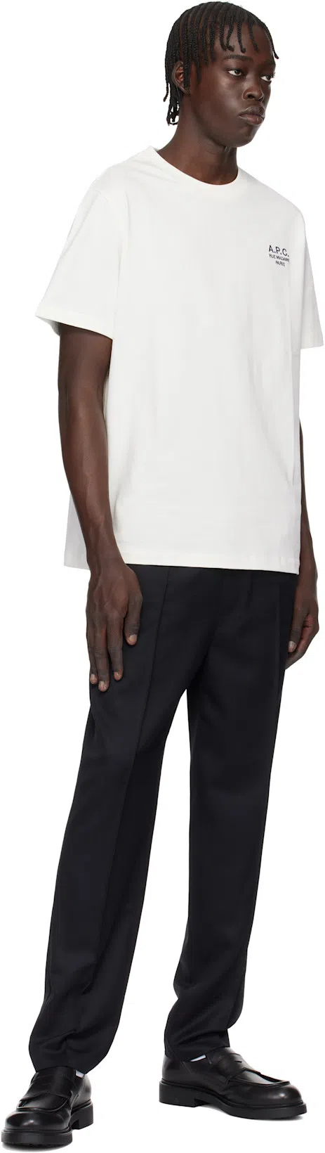 APC A.p.c. Raymond T Shirt With Embroidered Logo In White