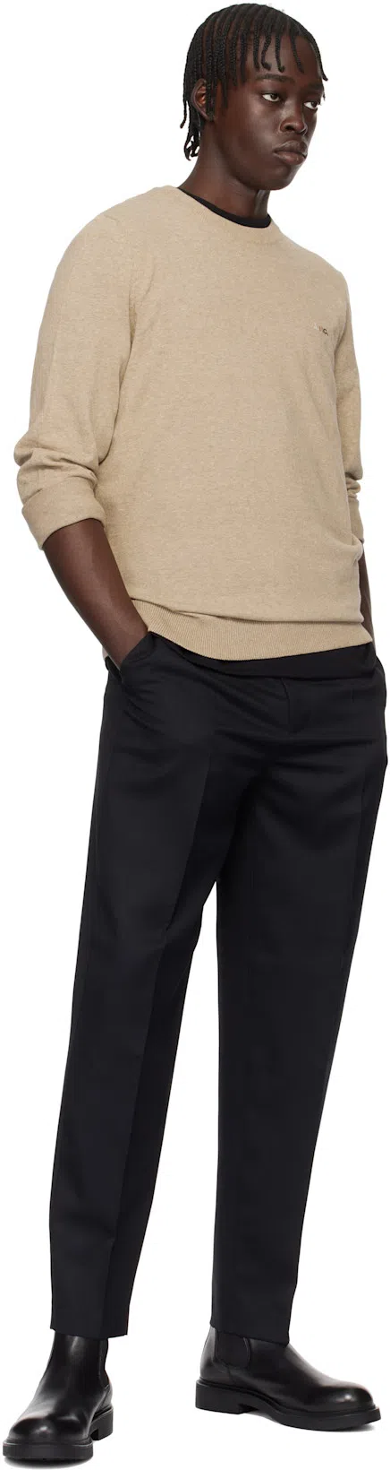 APC A.p.c. Raymond T Shirt With Embroidered Logo In Black