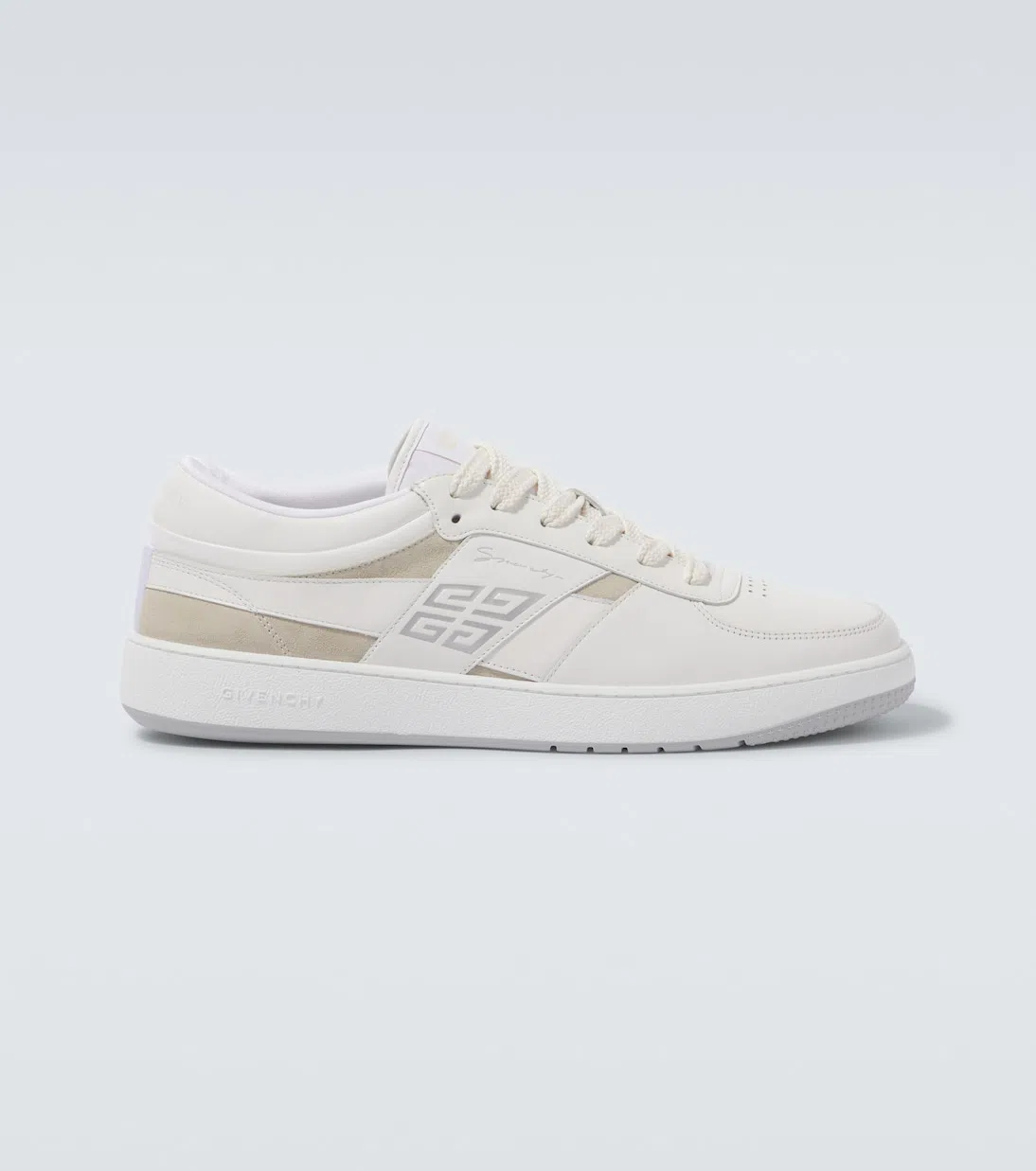 GIVENCHY G Move Low Top Leather Sneakers In White