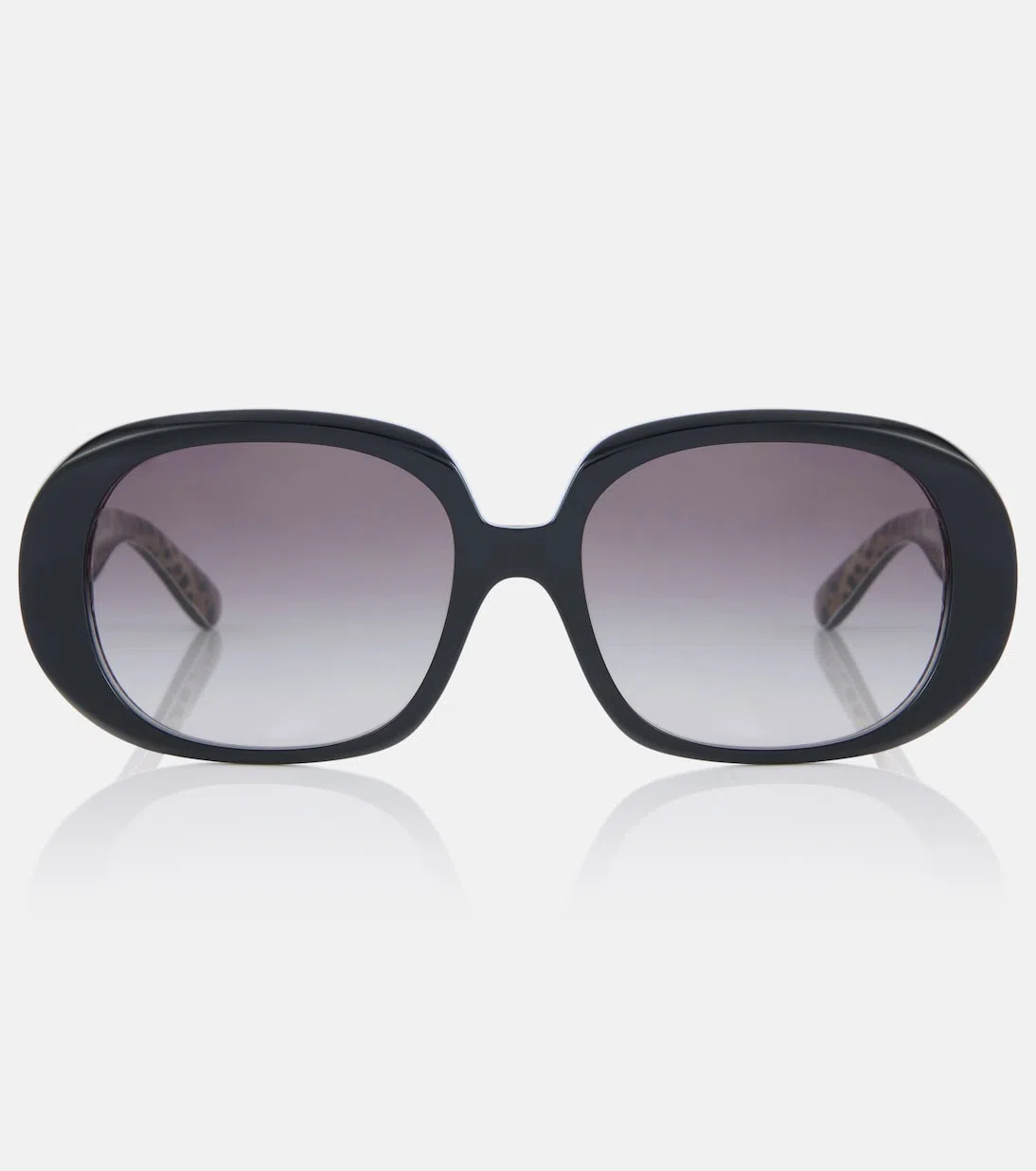 DOLCE & GABBANA Leopard Print Silk Shirt In Brown