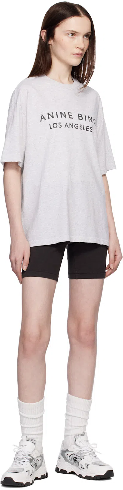 ANINE BING Myers Tee  In Heather Grey