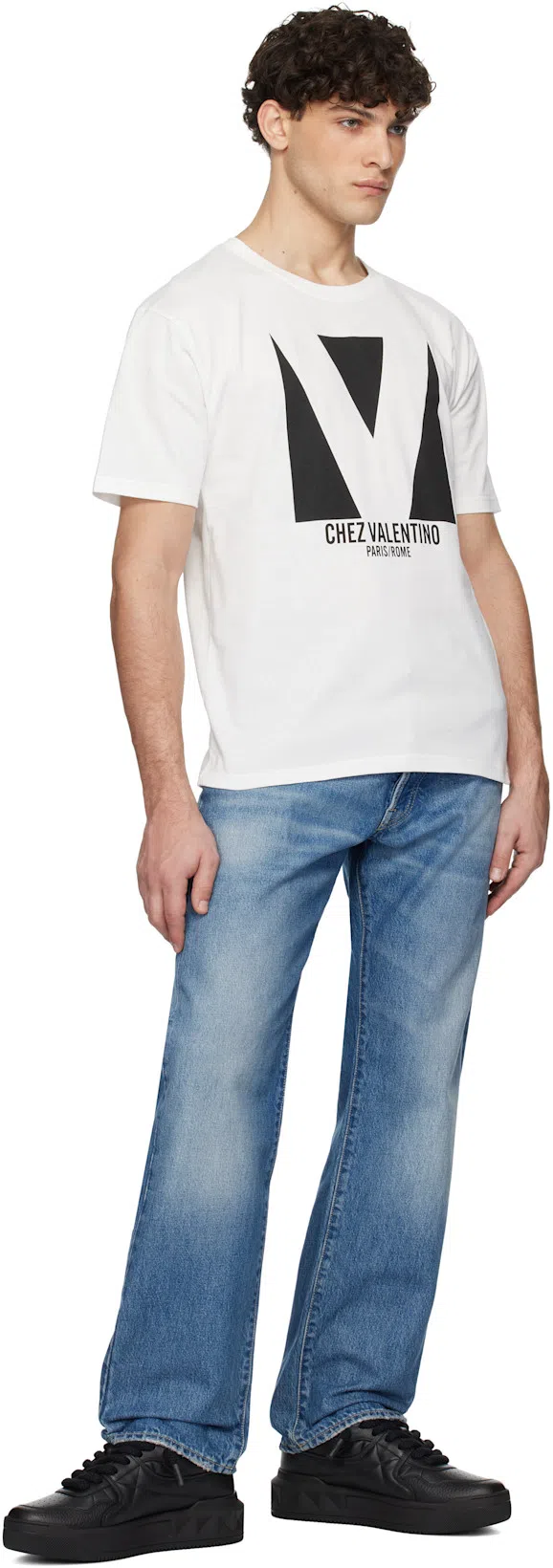 VALENTINO GARAVANI One Stud Xl Leather Low-top Sneakers In Black