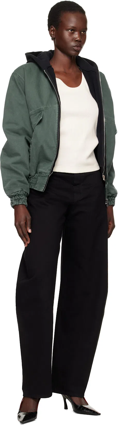 ATTICO La Passeggiata Brown Shoulder Bag With Two Top Handles In Leather Suede Woman