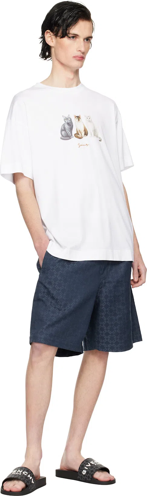 GIVENCHY Ribbed Merino Wool Turtleneck Sweater In Black