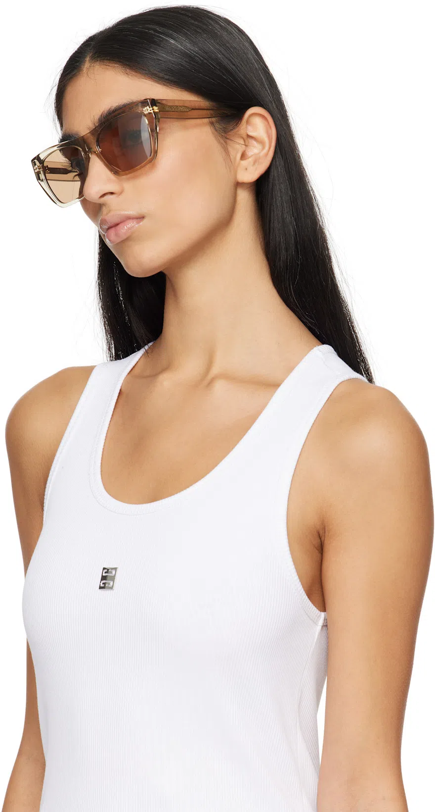 GIVENCHY Women Voyou Leather Slingback Flats In Animal Print