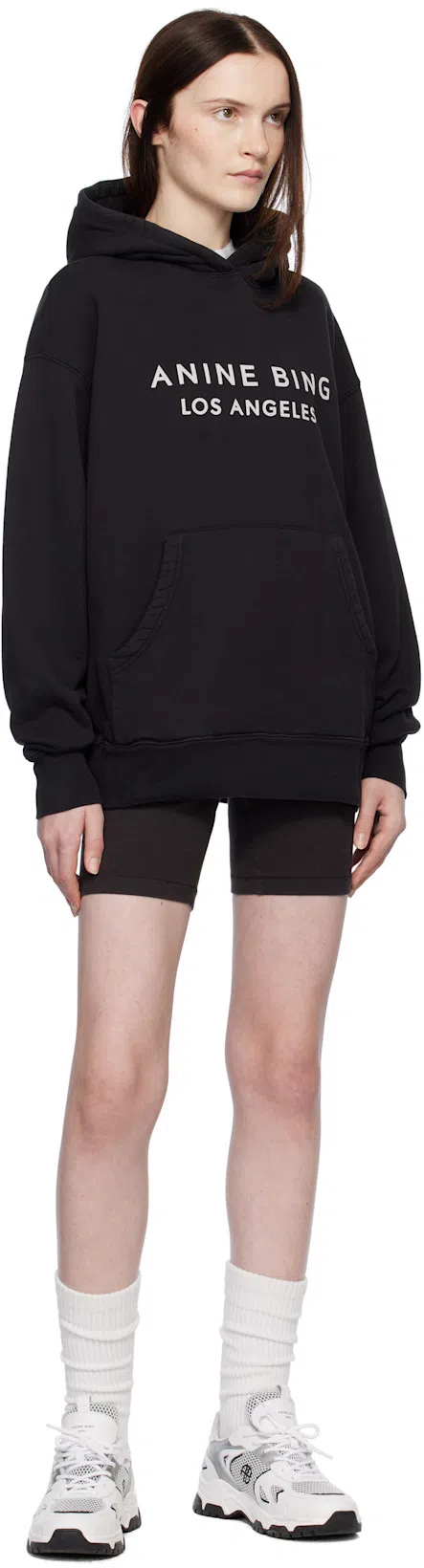 ANINE BING Myers Tee  In Heather Grey