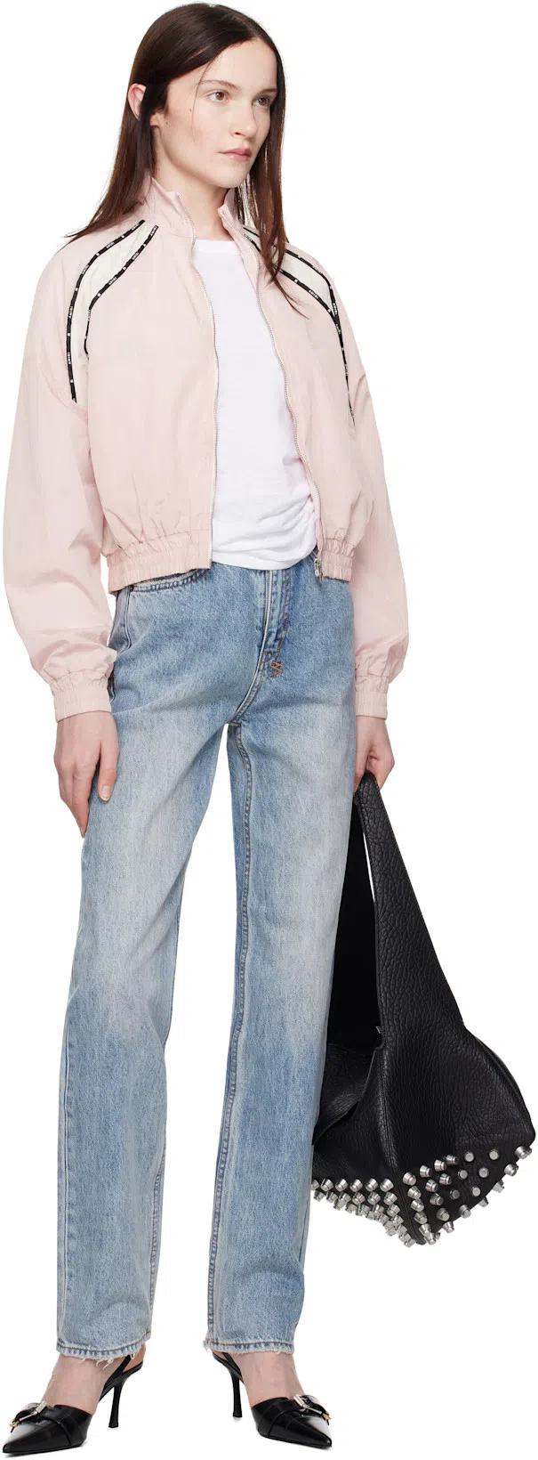 GIVENCHY Voyou 45 Leather Slingback Pumps In Black