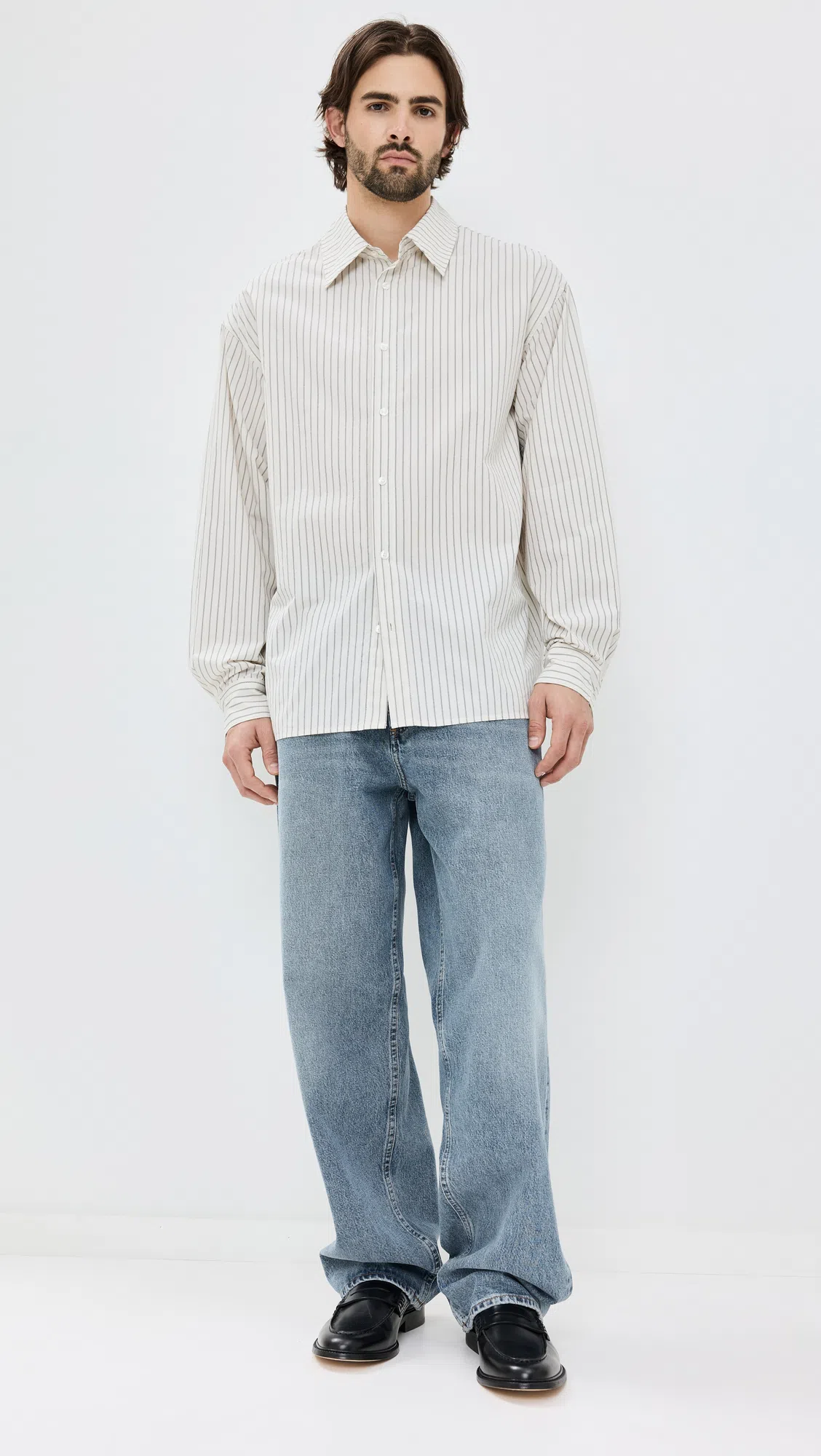 AGOLDE Baggy Tapered Fusion Wash Ratio Jeans Bag In Blue