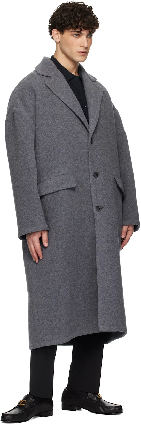 VALENTINO GARAVANI Vlogo Signature Black Loafer